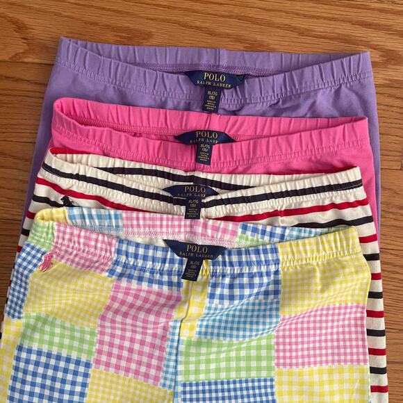 Polo Ralph Lauren Girls Leggings Lot of 4 X-Large Casual Multicolor - Picture 1 of 9